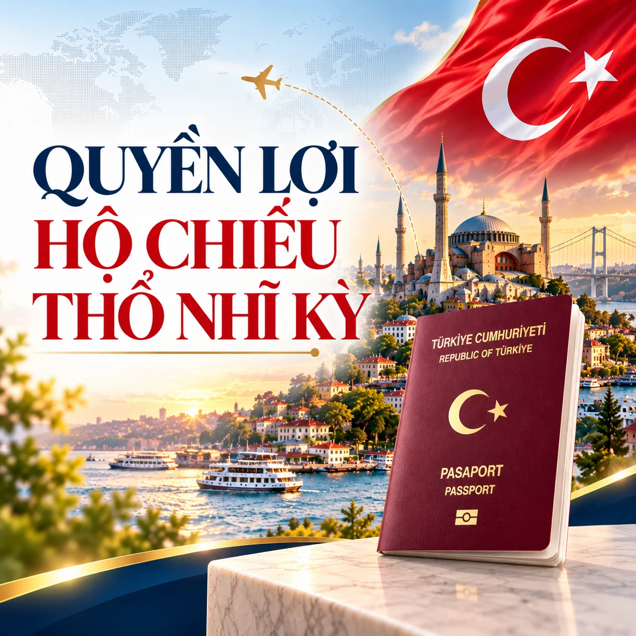 Quyền lợi hộ chiếu Thổ Nhĩ Kỳ